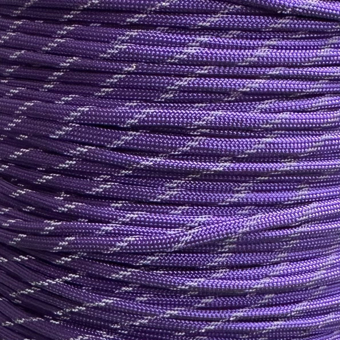 PARACORD 550 - PURPLE W/ 3 REFLECTIVE TRACERS