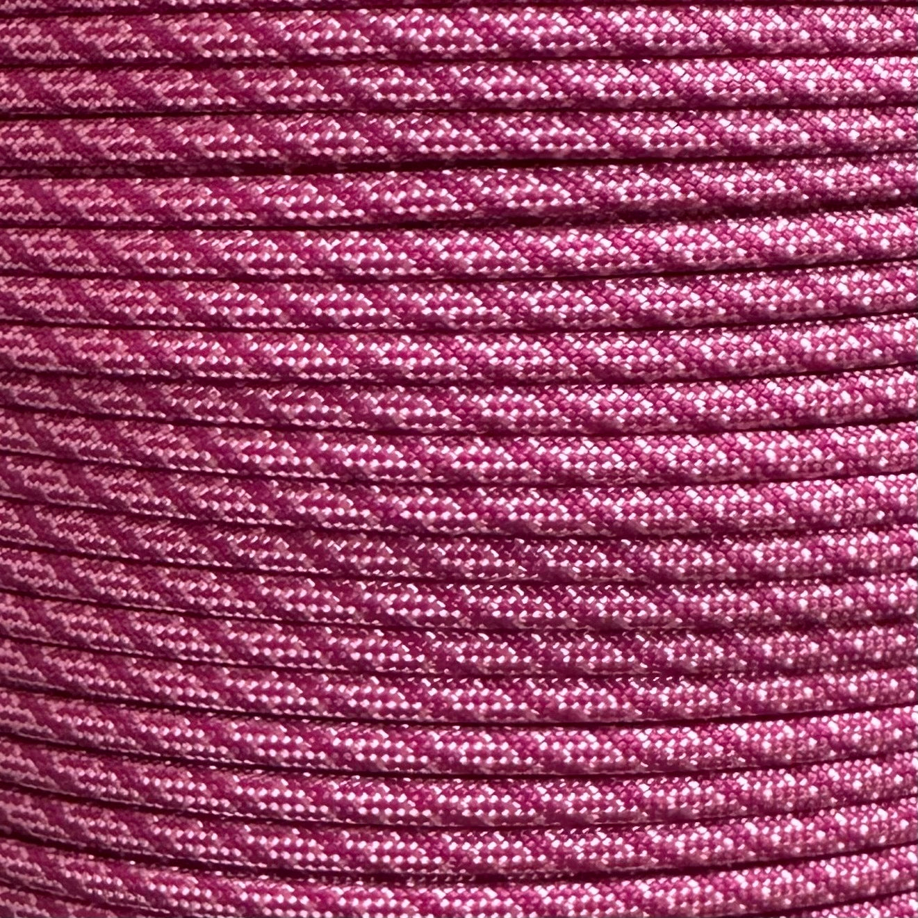 PARACORD 550 - ROSE PINK W/FUCHSIA HELIX