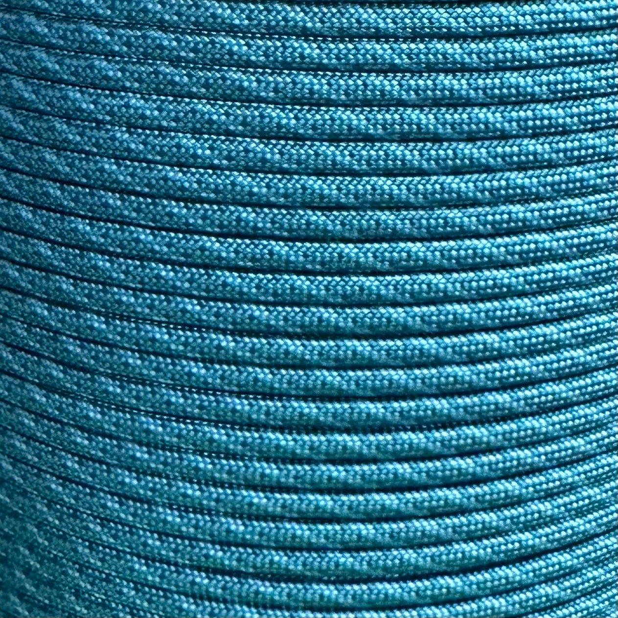 PARACORD 550 - TEAL W/NEON TURQUOISE HELIX