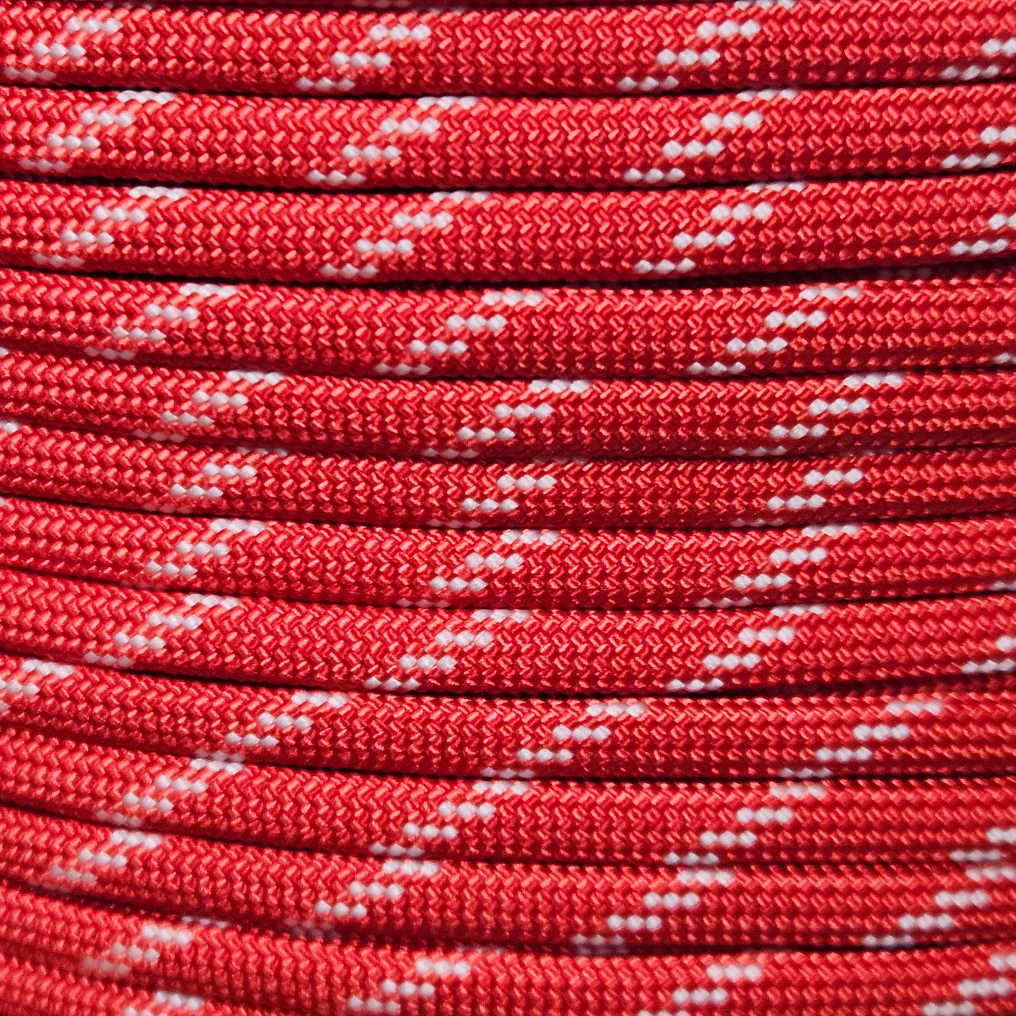 PARACORD 550 - IMPERIAL RED W/ 3 GLOW IN THE DARK TRACERS