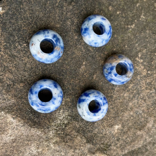 Large Hole Crystal Bead - 14MM - Multiple Colors
