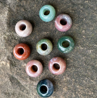 Large Hole Crystal Bead - 14MM - Multiple Colors