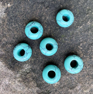 Large Hole Crystal Bead - 14MM - Multiple Colors