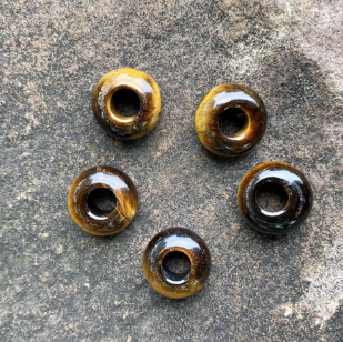 Large Hole Crystal Bead - 14MM - Multiple Colors