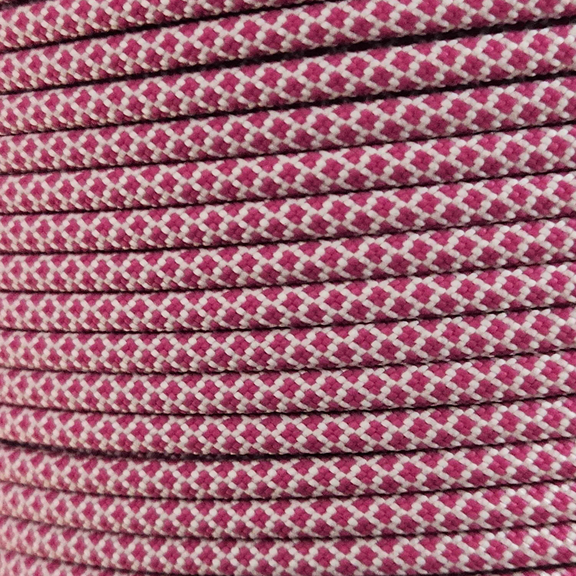 PARACORD 550 - CREAM W/ FUCSHIA DIAMONDS