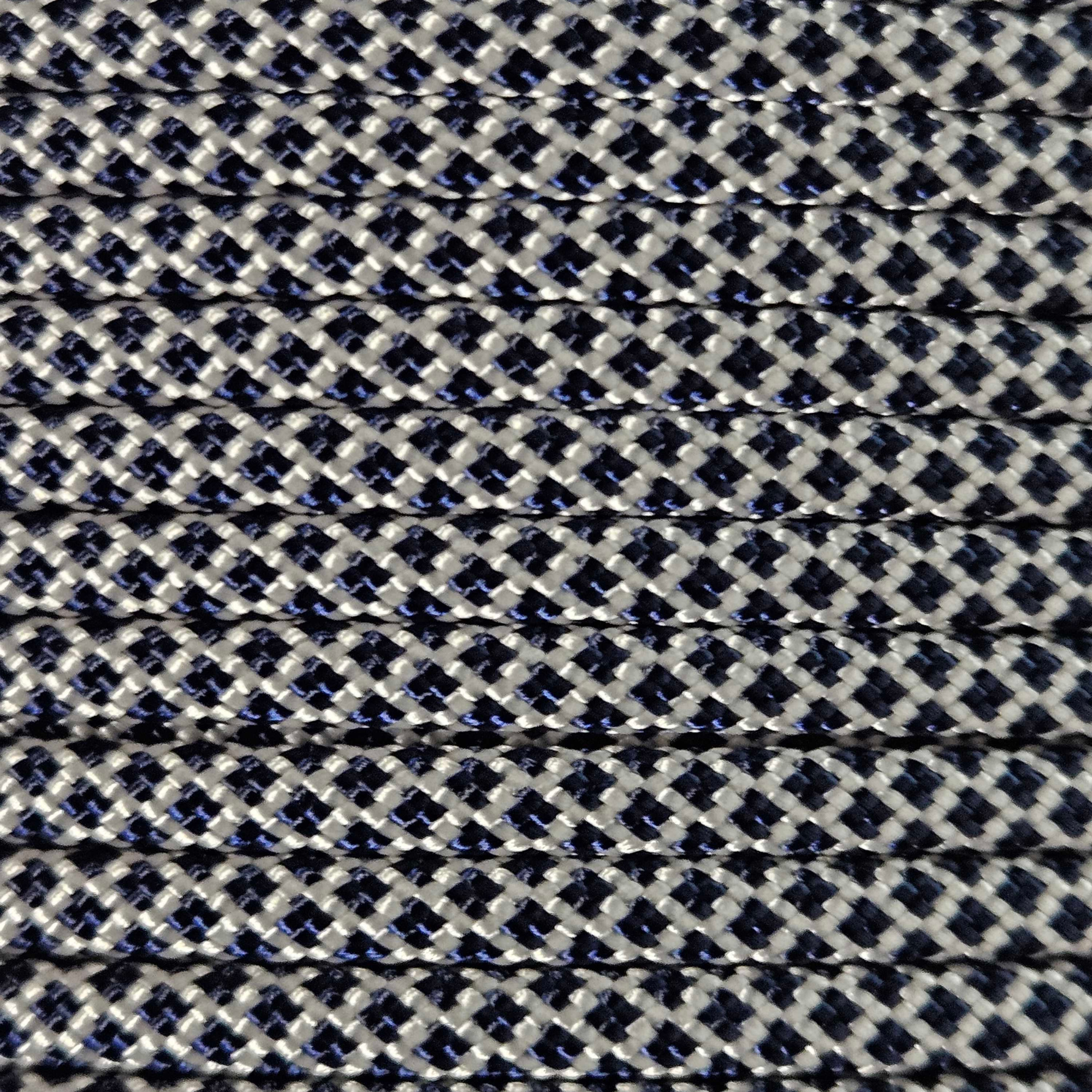 PARACORD 550 - CREAM W/MIDNIGHT BLUE DIAMONDS