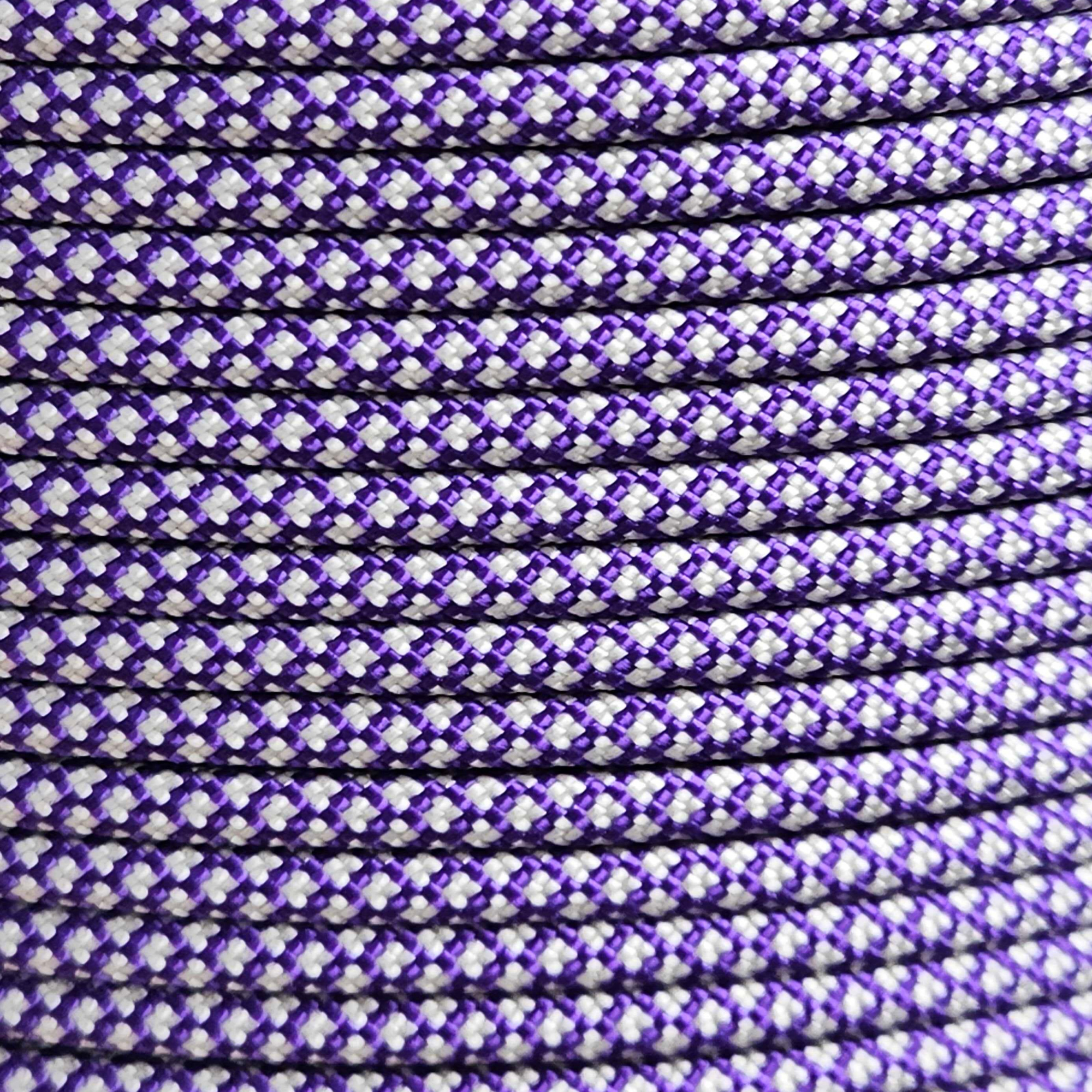 PARACORD 550 - ACID PURPLE W/CREAM DIAMONDS (100ft Hank)