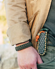 Paracord Survival Kit: Knife Belt Holder & Bottle Wrap Combo